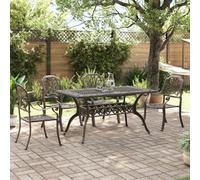 CMOLVUR Furniture select-5 pezzi Garden Dining Set Bronze Cast Aluminium