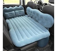 CMOLVUR Materasso ad aria universale portatile per auto, letto gonfiabile diviso, per viaggi, SUV, campeggio, accessori per letto ad aria (blu)