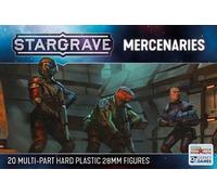 CMON Stargrave Mercenari - Set di 20 Statuine in Plastica Rigida Multipartite, 28 mm