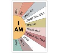 Cmoqtiv Positive Affirmations Growth Mindset Educational Canvas Wall Art Mental Health Calm Down Corner poster Terapia Emozione Ufficio Stampe Pittura per Casa Camera da letto Decorazione da parete