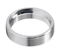 Cmount - Adattatore per obiettivo con C per tubo di prolunga C, distanziatore per telecamere di sicurezza, anello industriale in lega, 25 mm, in alluminio e struttura (bianco)