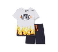 Cmp 30d8254 Short Sleeve Set Bianco,Blu 4 Years Bambini