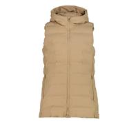 Gilet imbottito con cappuccio e zip donna CMP Beige L