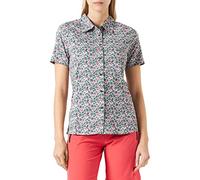 CMP - Camicia elasticizzata a maniche corte da donna, Abete-Hot Pink, 42