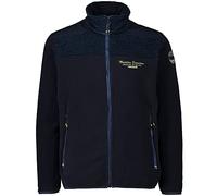 CMP Arctic fleece with sleeves lining and insert in wool, Man, Black Blue, 54