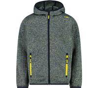 CMP Bambini Fleece Hoodie giacca, bluestone-winter sun, 140