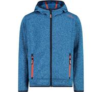 CMP - Boy's Jacket Fix Hood Jacquard Knitted - Giacca in pile 176 blu