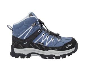 CMP Bambini Rigel Mid WP Scarpe, Space-Sky Blue, 34 | Impermeabili e Traspiranti, Suola FullOn GRIP, Quick-Lace, Scarponcini Outdoor per Escursioni e Avventure