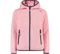 CMP Bambini Strick Fleece giacca, pink-bianco, 140