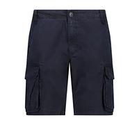 CMP Bermuda con Tasconi 100% Cotone Bermuda, Uomo, Black Blue, 56