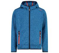 CMP - Boy's Jacket Fix Hood Jacquard Knitted - Giacca in pile 116 blu