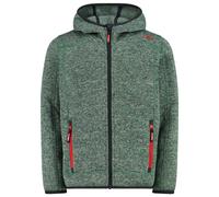 CMP - Boy's Jacket Fix Hood Jacquard Knitted - Giacca in pile 140 olivia
