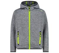 CMP - Boy's Jacket Fix Hood Jacquard Knitted - Giacca in pile 176 grigio