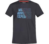 CMP Breathable Outdoor T-Shirt with Antibacterial Treatment, Boy, Antracite-Fire, 110