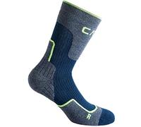CMP, Calza da trekking per bambini in lana media, Navy, 31/33