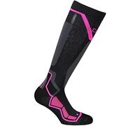 CMP - Calzini da sci unisex, Nero-Pink Fluo, 39/42