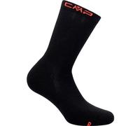 CMP - Hiking Wool Sock Wmn Mid, Nero, 39/42