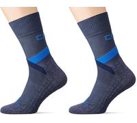 CMP - Calzino da trekking Dryarn Mid, Black Blue, 39/42 (Confezione da 2)
