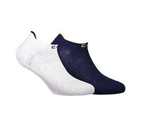 CMP, Calzino ultraleggero in pa, confezione doppia, Bianco-B.Blue, 43/45