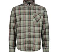 CMP Camicia Outdoot a Maniche Lunghe da Uomo, 30T9927 (IT, Numero, 56, Regular, Regular, Sage/Antacite/Ruggine)