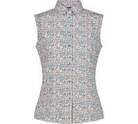 CMP - Camicia da Donna Senza Maniche con Fantasia Floreale, B.Co-Acqua-Campari, XL