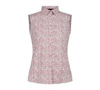 CMP - Camicia da Donna Senza Maniche con Fantasia Floreale, Stone-Fard-Pink Fluo, M