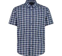 CMP Camicia da Trekking a Fantasia Check Maniche Corte da Uomo (48, B.Blue-Dusty Blue-Bianco)