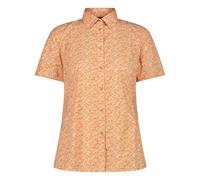 CMP - Camicia Fantasia Check Maniche Corte da Donna, Salmone-Tangeri, XXL