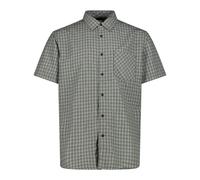CMP - Camicia Maniche Corte da Uomo, Salvia-Antracite-Rust, 50