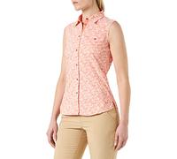CMP - Camicia Smanicata Elasticizzata da Donna, Bianco-Sunrise, 48