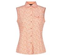 CMP - Camicia Smanicata Elasticizzata da Donna, Bianco-Sunrise, 42