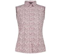 CMP - Camicia da Donna Senza Maniche con Fantasia Floreale, Stone-Fard-Pink Fluo, XS