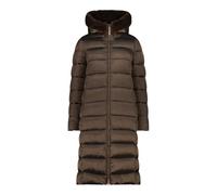 CMP - Cappotto da donna in nylon con cappuccio fisso, Dark Malto, 42