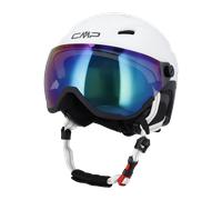 CMP Casco da Sci con Visiera WA-2 Bianco/Nero 55-59 cm Bianco