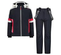 CMP Completo Sci Bambina KID SET JACKET AND PANT red/bianco/Grigio 35W0335 U423