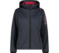 CMP - Women's Jacket Zip Hood Melange Softshell - Giacca softshell 38 blu