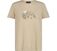 Cmp Woman T-Shirt M/M Cream Mel Stampa Petto Donna 36N6056 P341