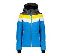 CMP - Giacca da sci elasticizzata da donna con cappuccio removibile, Blue Jewel, 42