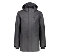 CMP Feel Warm Flat Parka In Twill Imbottito, Uomo, Nero Mel, 56
