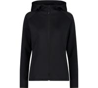 CMP Felpa Donna con Tessuto Tecnico Full Zip con Cappuccio in 4 Way Stretch - 32C8386 (XL, Nero)