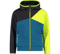 CMP -Felpa in pile Stretch da bambini con cappuccio fisso, Deep Lake, 116