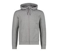 CMP - Felpa melange da uomo con cappuccio fisso, Fumo Mel.-B.Blue, 56