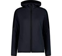 CMP - Giacca da donna in pile Grid Tech con cappuccio fisso, Antracite, 46