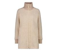 CMP - Giacca lunga da donna in Wooltech, Vaniglia Mel., 48