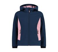 CMP Giacca con Cappuccio Softshell Girls Fix, Blue-Fard, EU 110