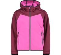 CMP - Giacca da bambina con cappuccio fisso in softshell accoppiato, Festival, 128