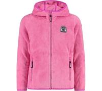 CMP - Giacca da bambina in pile Highloft con cappuccio fisso, Bouganville, 104
