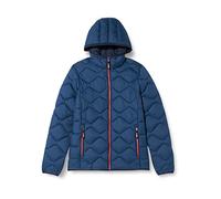 CMP - Giacca da bambini con cappuccio fisso, Blue Ink, 176