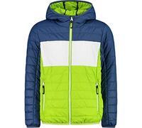 CMP - Giacca da bambini con cappuccio fisso, Limegreen-Dusty Blue, 110