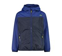 CMP, Giacca da bambino con cappuccio antipioggia, Black Blue, 176